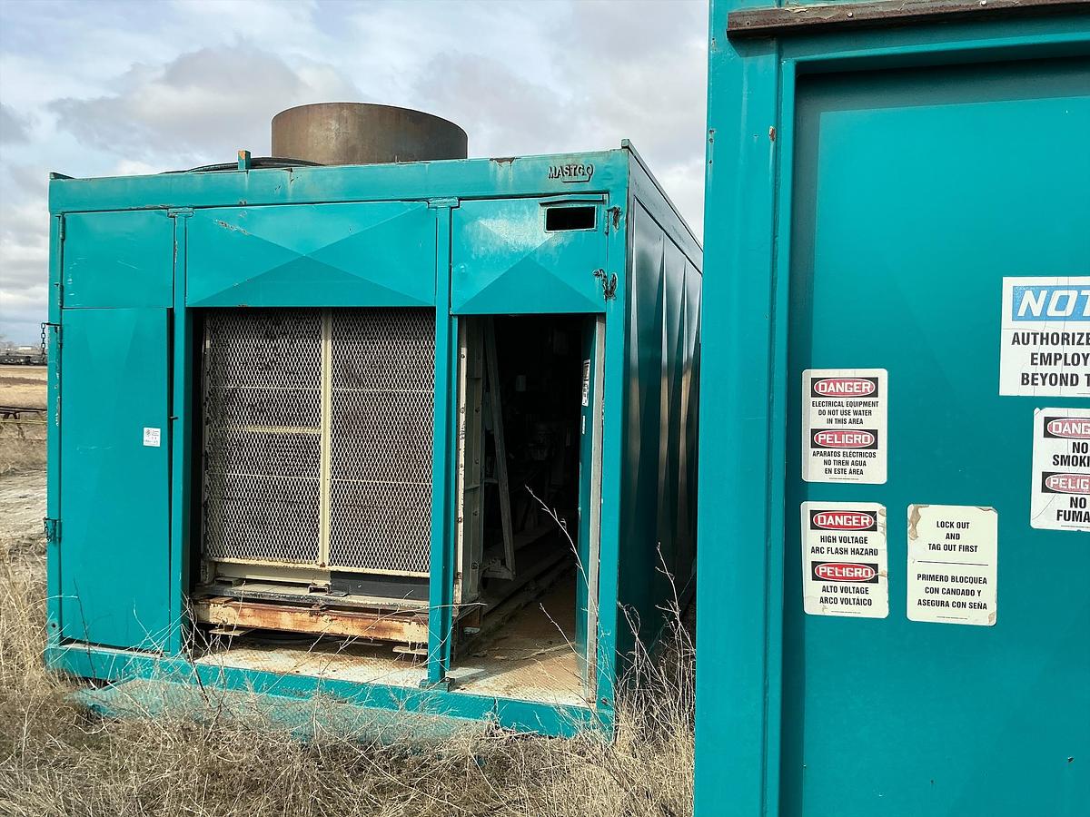 Used Welded Steel Generator Shed