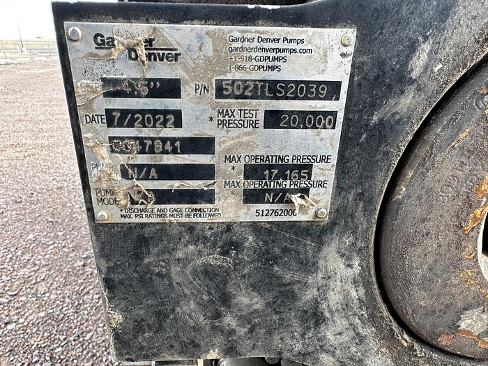 Used 2022 Gardner Denver/ SPM/ Weir TWS 2500 Frac Pumps