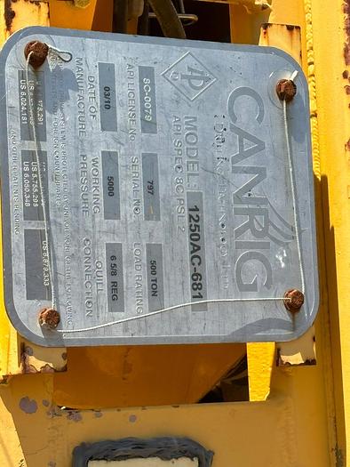 Used 2010 Canrig 1250AC-681
