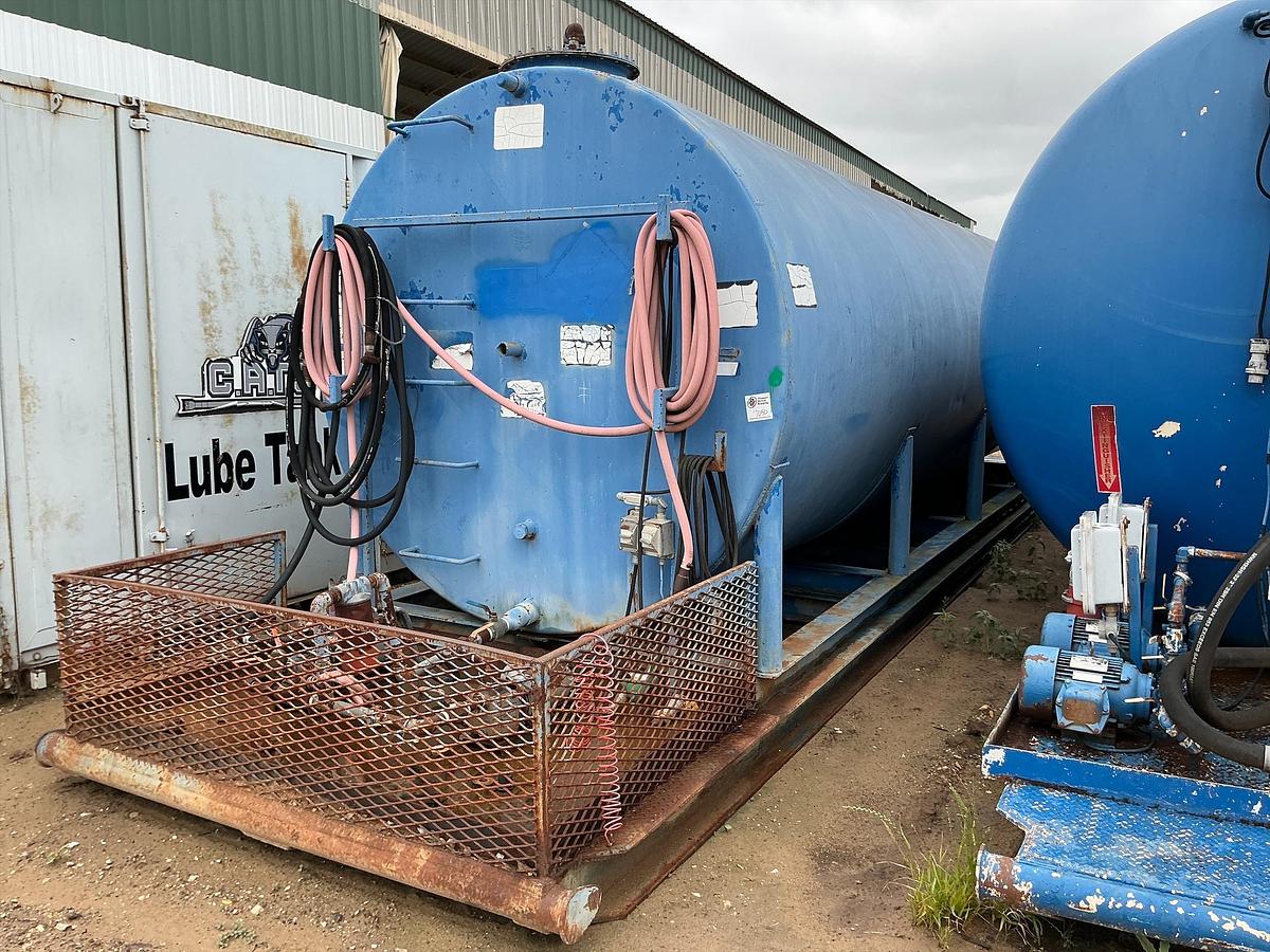 Used 10,000 Gallon Fuel Tank Skidded