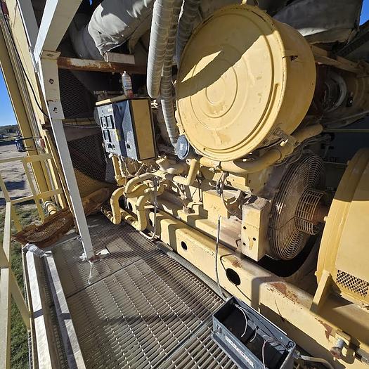Used 2006 CAT 3512-B Diesel Engine with Kato 1204 kW Generator #2