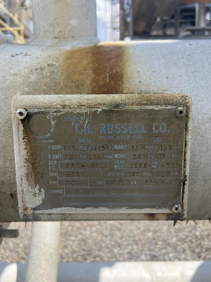 Used 1990 T. H. Russell CO ISOM Charge pump