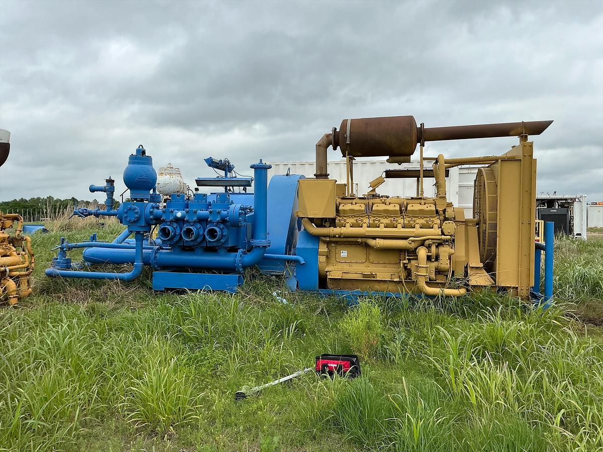Used IDECO T800 Mud Pump Skid 