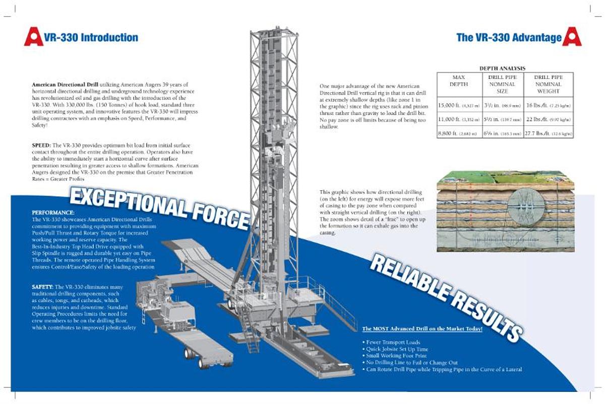 2010 Gefco / American Augers VR-330 Drill Rig