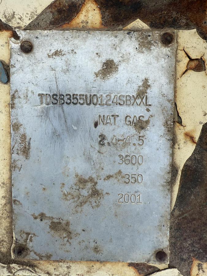 Used 2001 FRICK ROTARY SCREW COMPRESSOR TDSB3555U