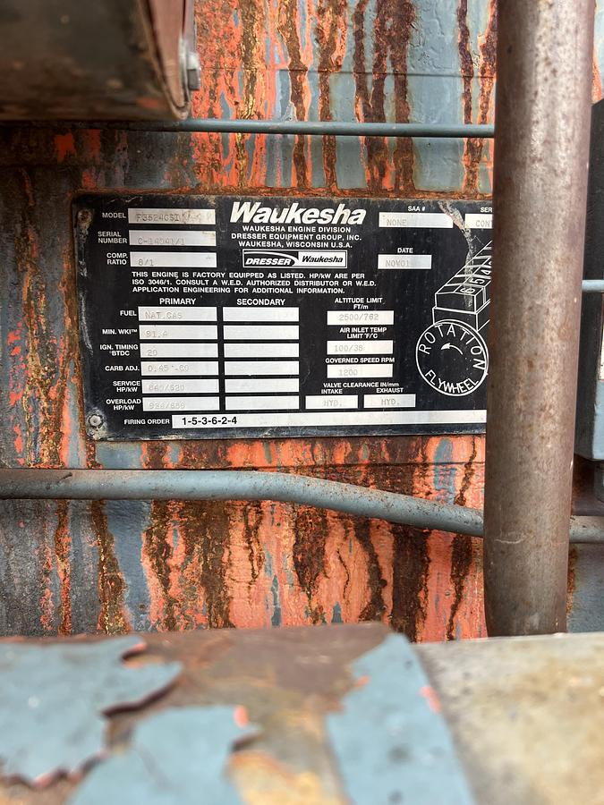 Used WAUKESHA F3524 GSI Natural Gas Engine