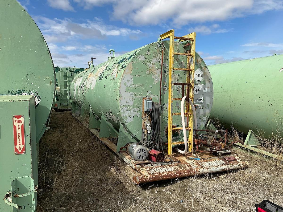 Used Welded Steel 15,000 Gallon Diesel Fuel Tank