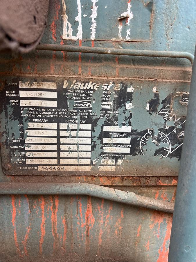 Used WAUKESHA F3524 GSI Natural Gas Engine