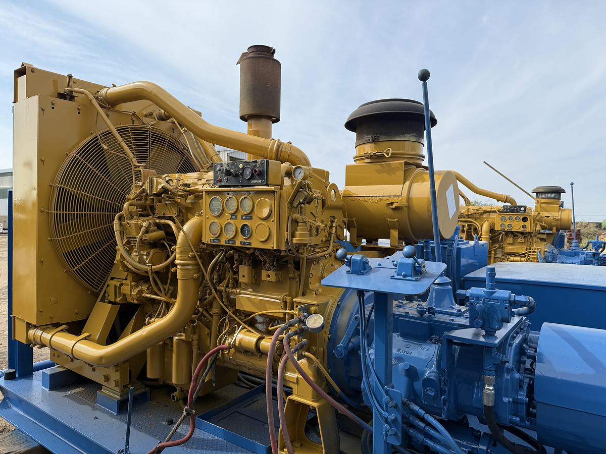 Used Kerr T-60 Triplex Pump Powered by C15 Engine