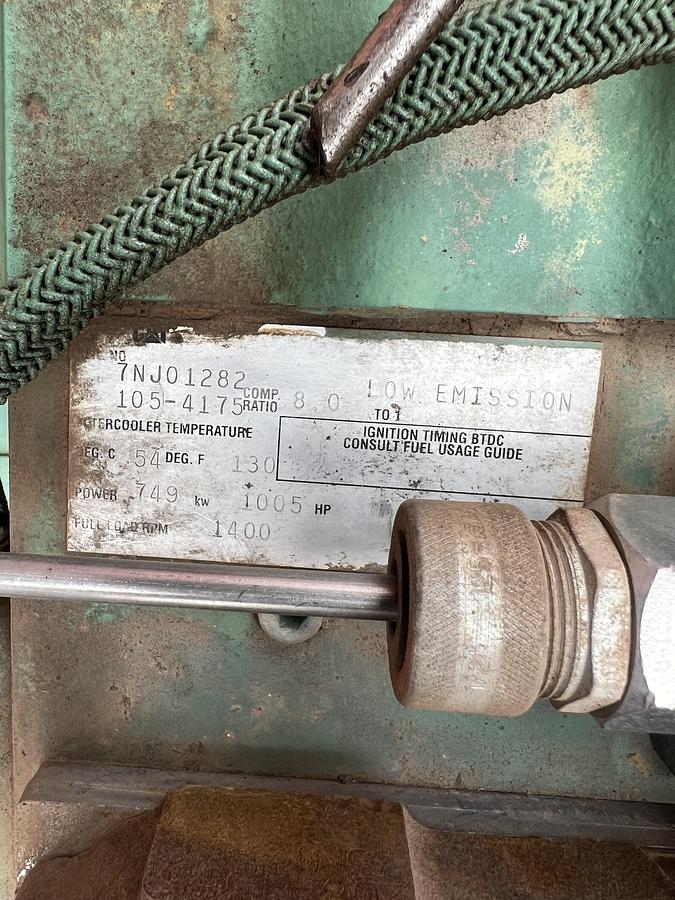 Used CAT G3512LE Natural Gas Engine