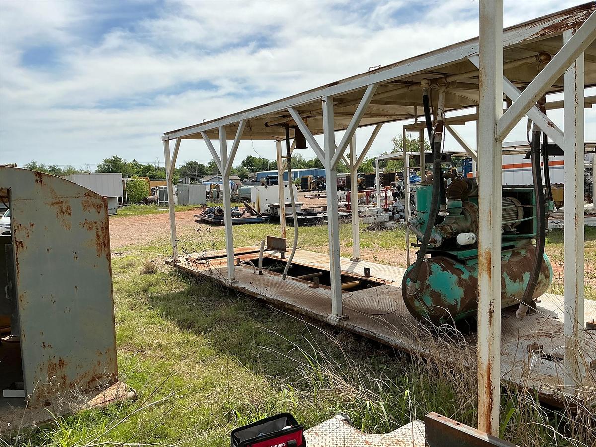 Used Empty Generator Shed on Skids