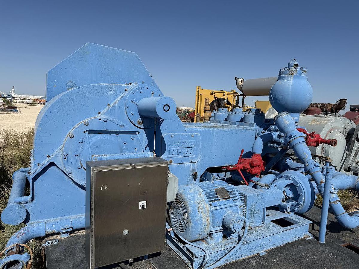 Used National 10P-1300 Triplex Mud Pump