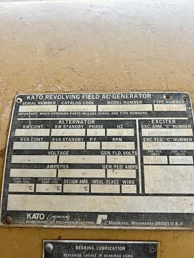 Used Cat D398 800kw Diesel Generators