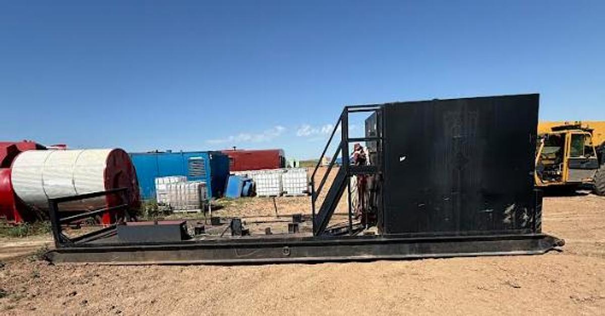 Used Fuel tank Skid Mounted