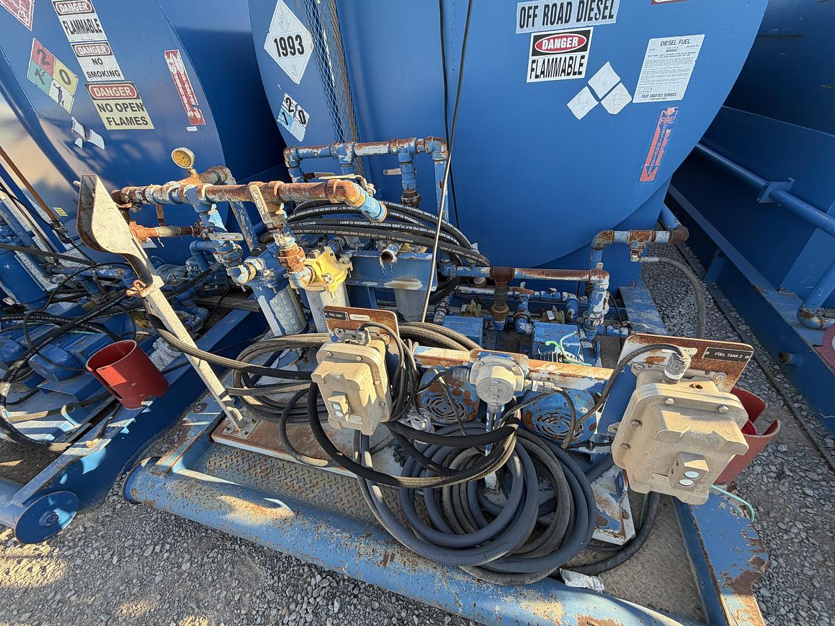 Used 15,000 Gallon Skidded Diesel Fuel Tank