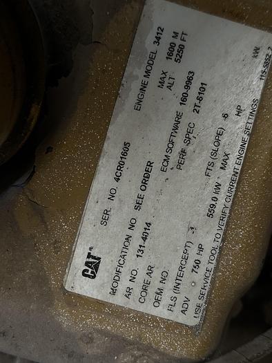 Used 2001 Cat 3508-B 800KW Generator