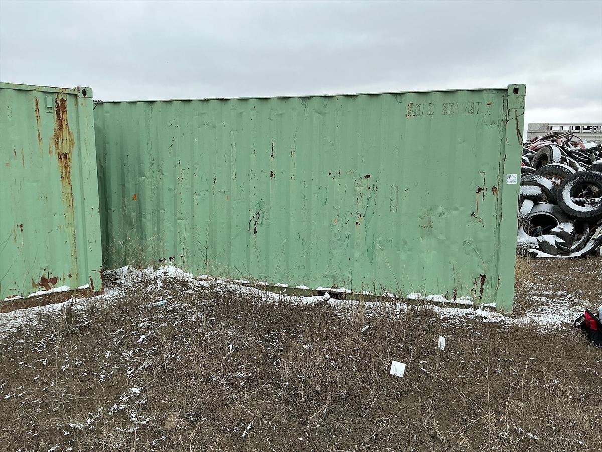 Used Welded Steel Connex w/Shelves 