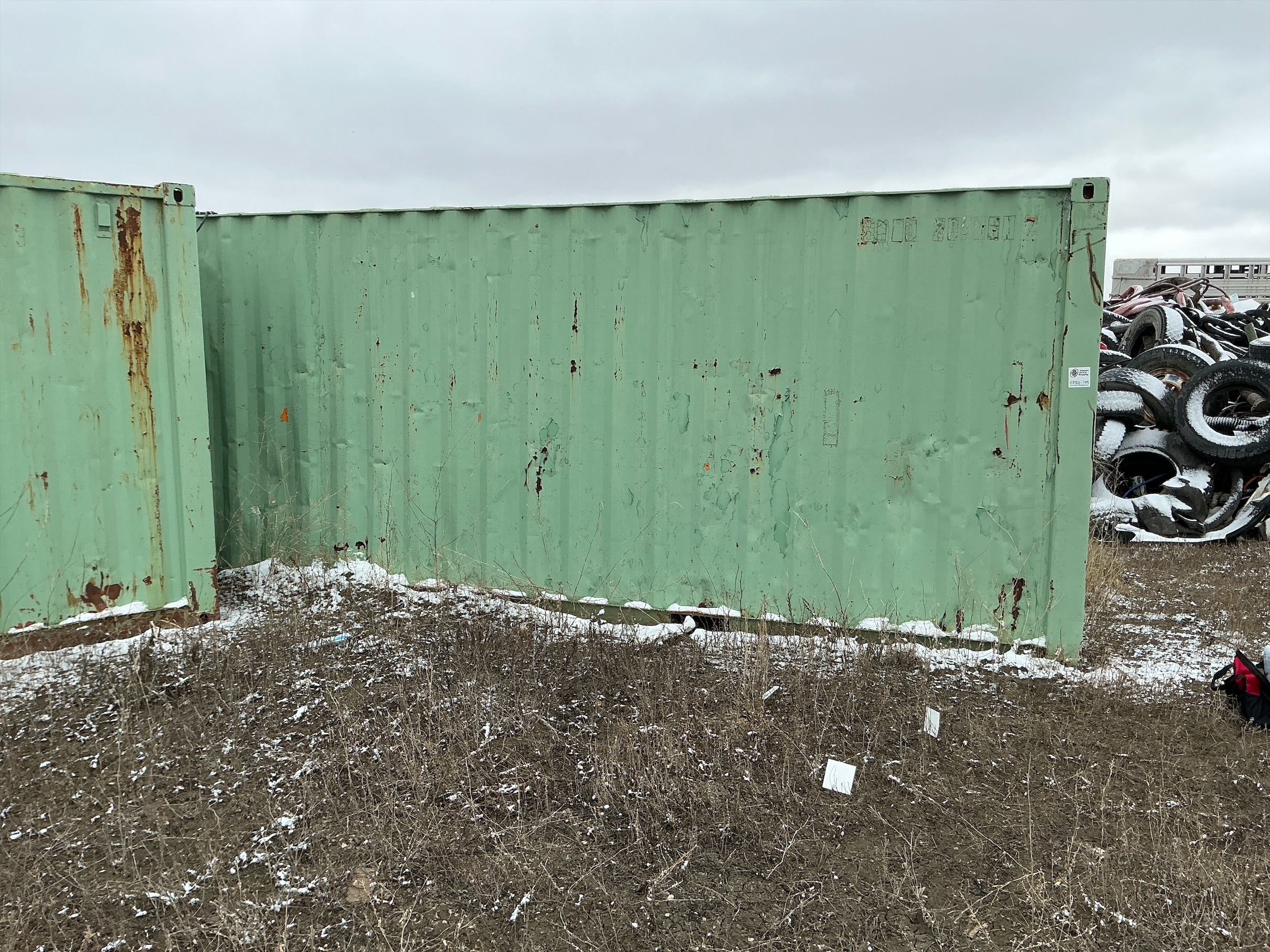 Used Welded Steel Connex w/Shelves
