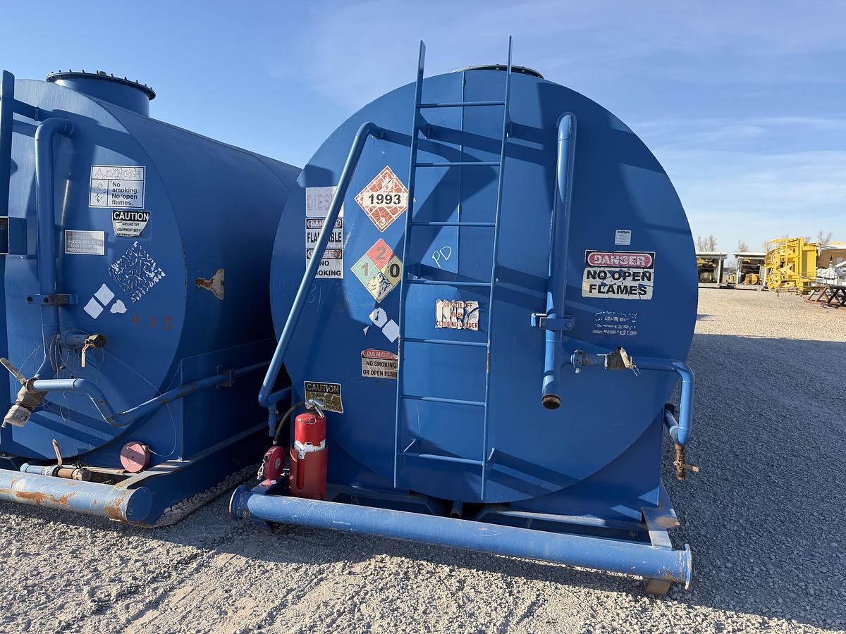 Used 15,000 Gallon Skidded Diesel Fuel Tank