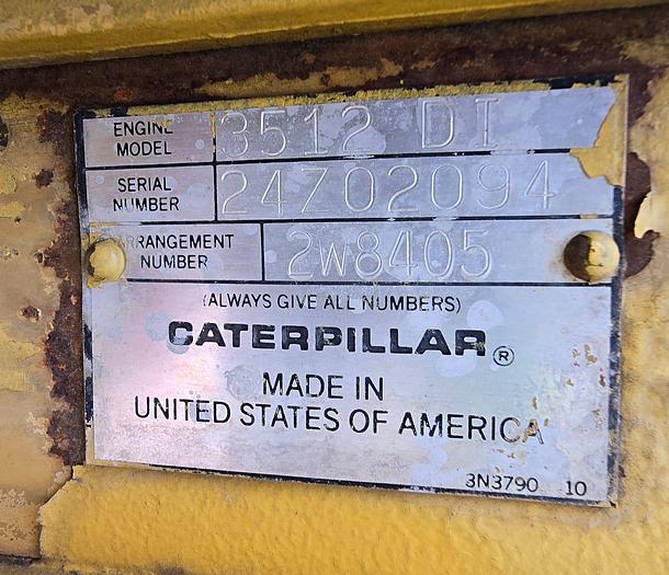 Used Caterpillar 3512 Diesel Engine