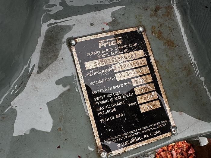 Used Frick Rotary screw compressor SGCH3515