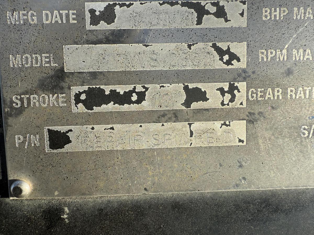 Used GARDNER DENVER TWS 2500 TRIPLEX PUMP