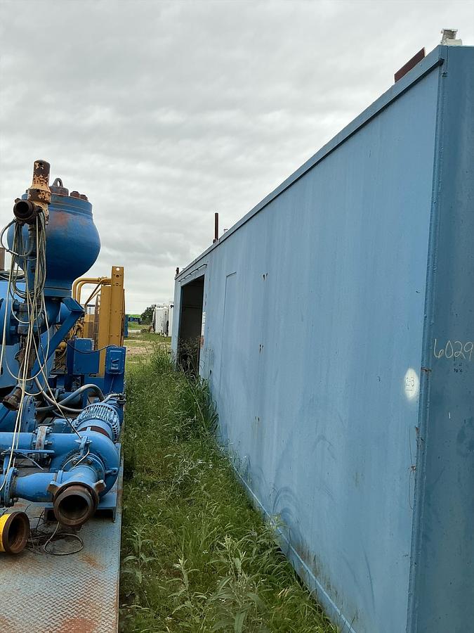 Used Detroit Series 60 Diesel Engine with Generator Skid, Switch Gear, Compressor