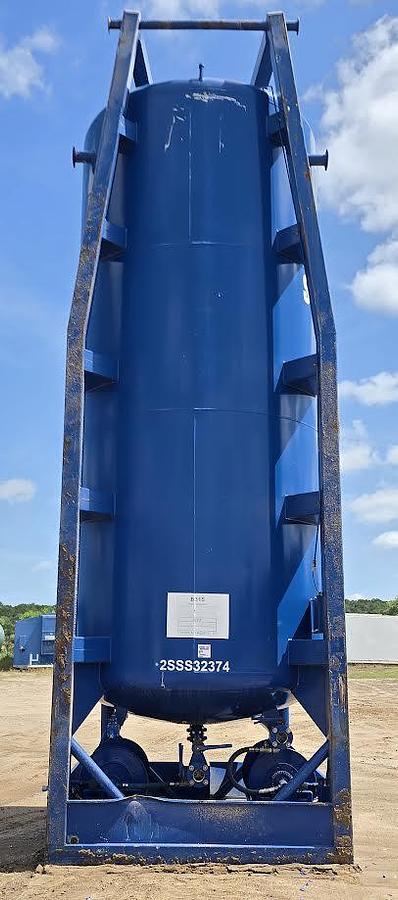 Used 425 Cu Ft Vertical Dry Friction Reducer Silo