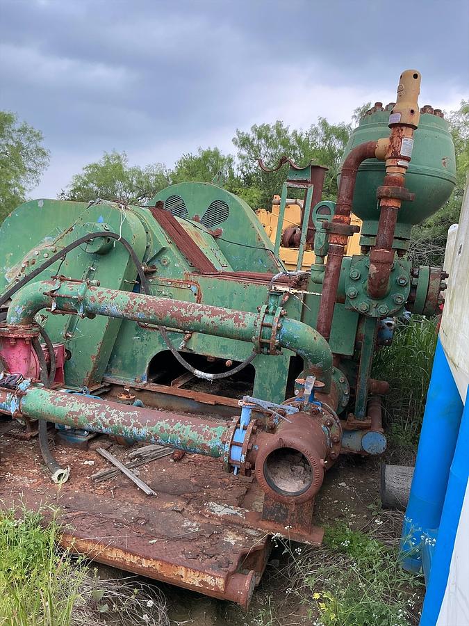 Used Cat D398 PC Diesel Engine Mud Pump on Skid