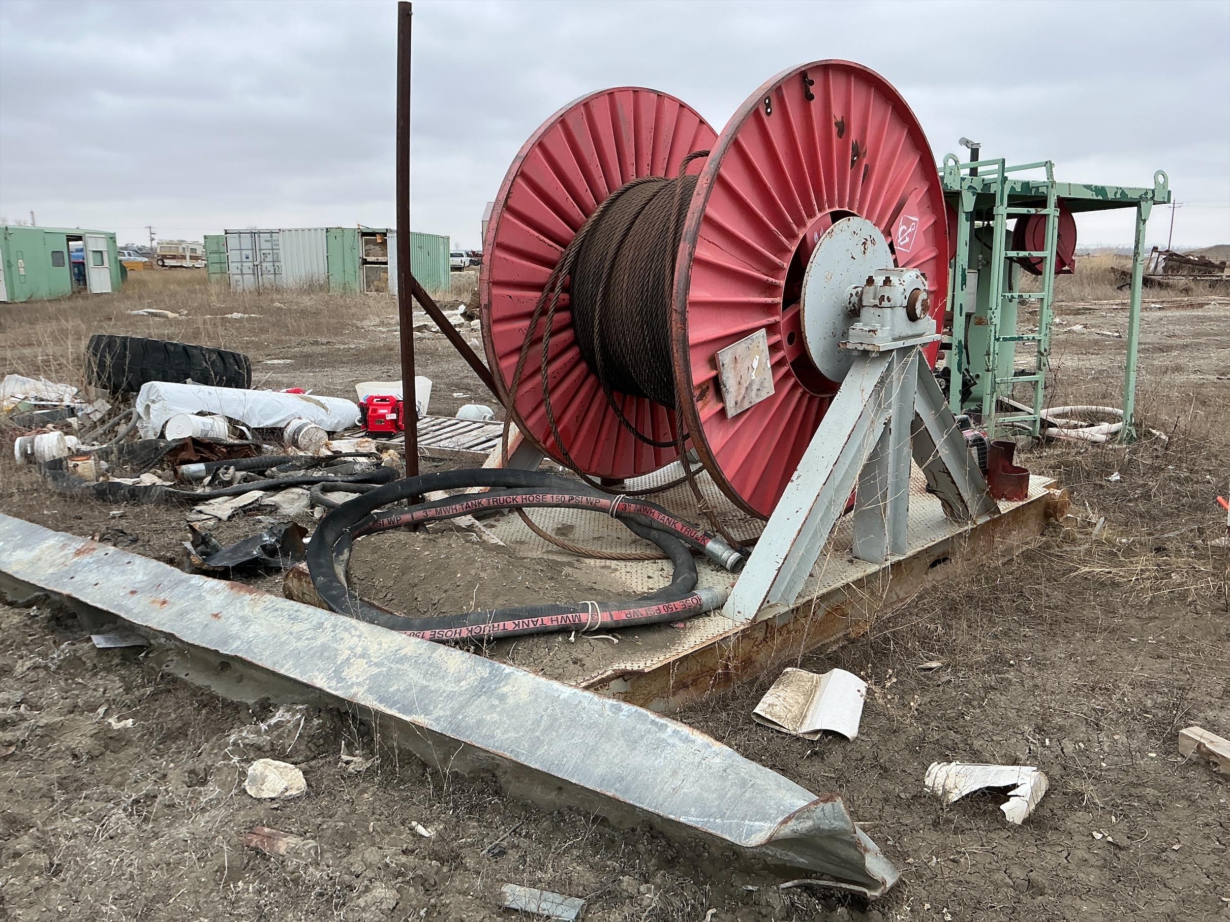Used Wire Rope Drill Line Spool