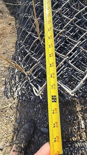 Used 2 Rolls of 6ft Tall Chain Link Fence