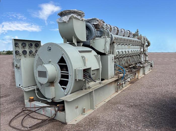 Used Electro-Motive Diesel EMD 710-V20, 2700kw Generator