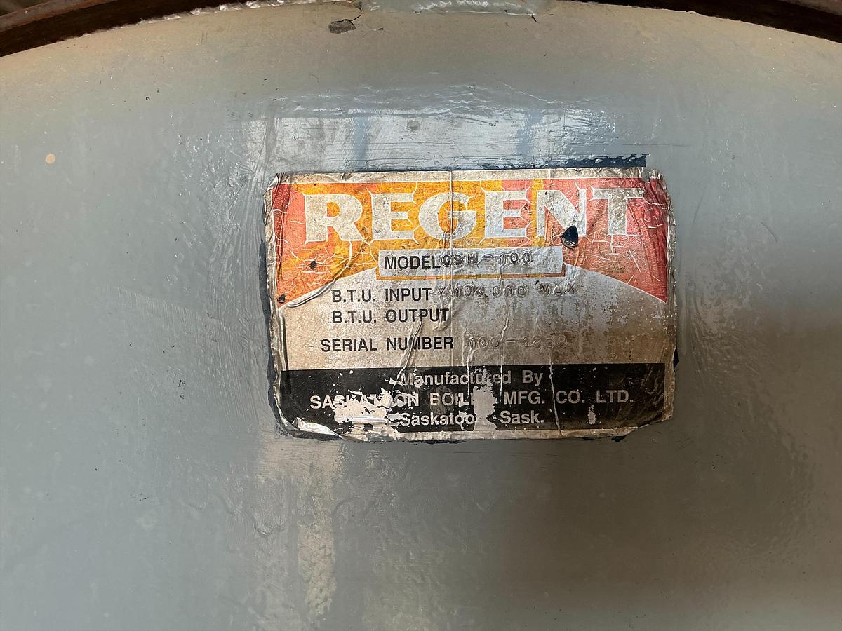 Used Regent CSH-100 4M HP Firetube Boiler