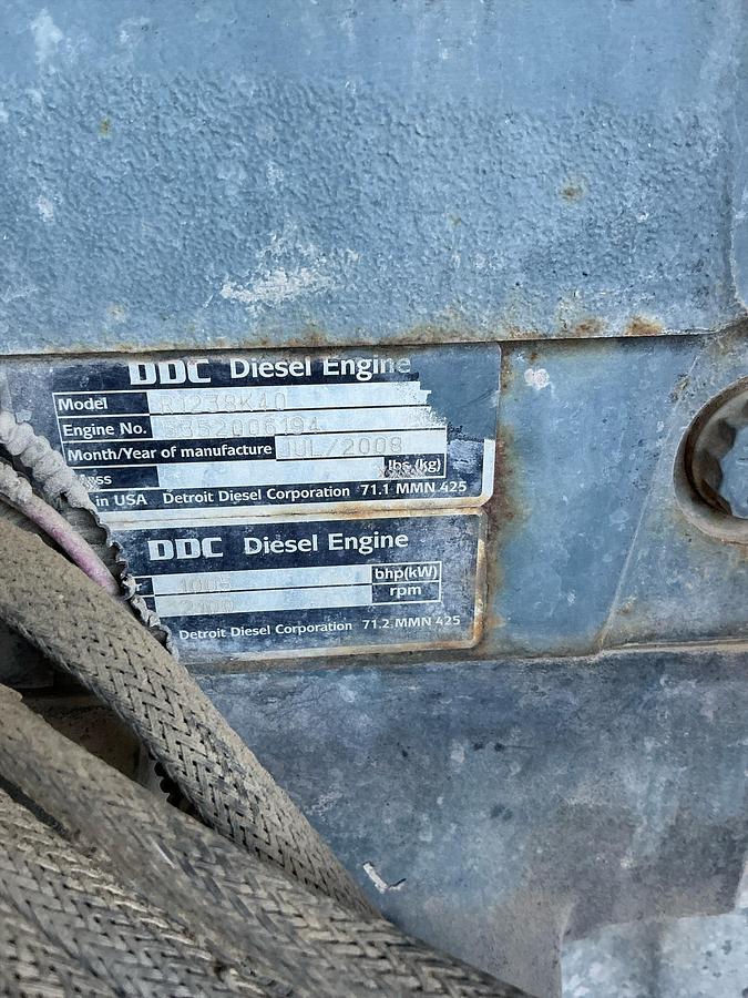 Used Mud Pump Skid Building, DDC Diesel Engine, RS-F1000 Pump