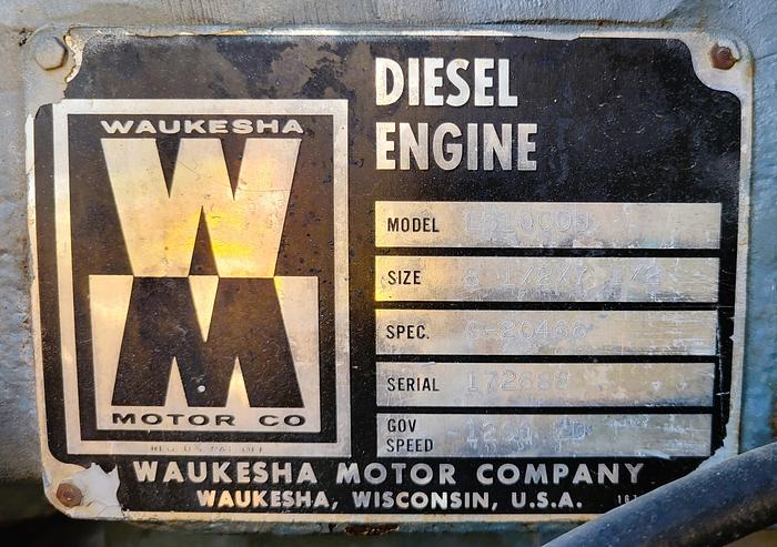 Used Waukesha L5100DU Diesel
