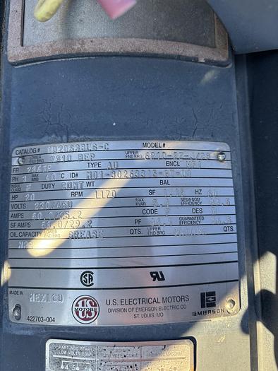 Used FLOWSERVE 14 Inch Vertical Turbine Pump