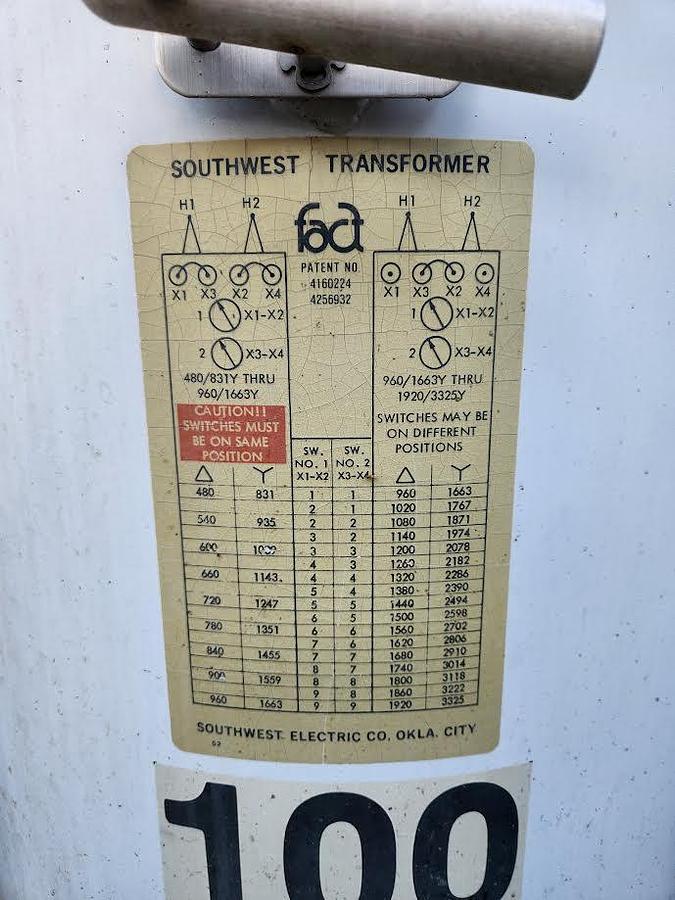 Used Southwest Transformer