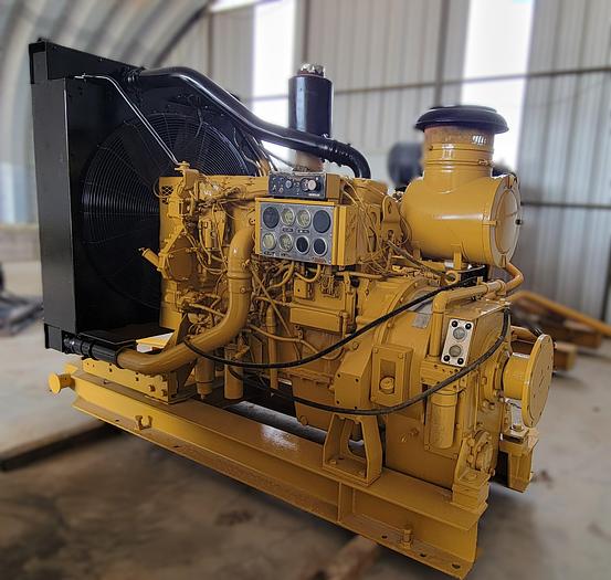Used Cat C18 Engine w/Oil Works Torque Converter Skidded