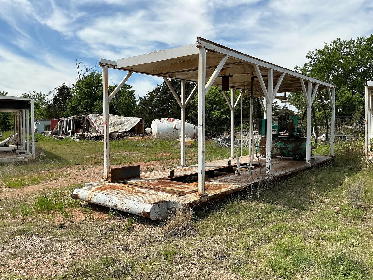 Used Empty Generator Shed on Skids