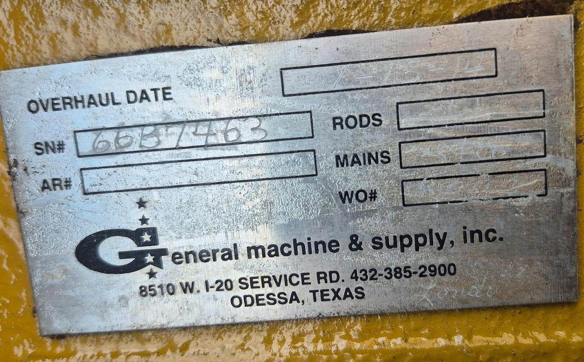 Used National Oilwell 9-P-100 Triplex Mud Pump