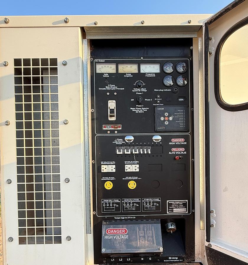 Used Warren Power Systems 3 Phase/60HZ/480V Generator
