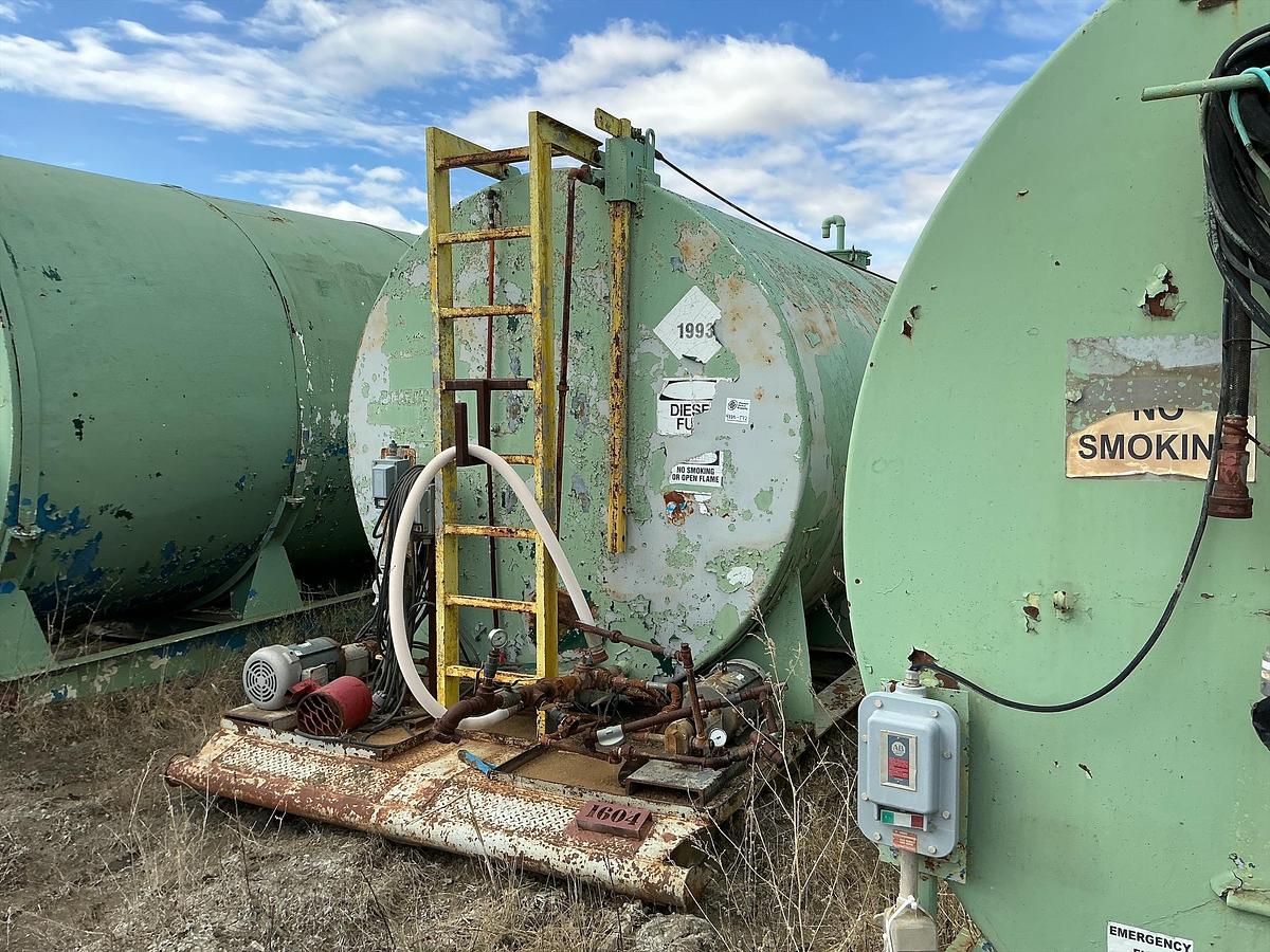 Used Welded Steel 15,000 Gallon Diesel Fuel Tank