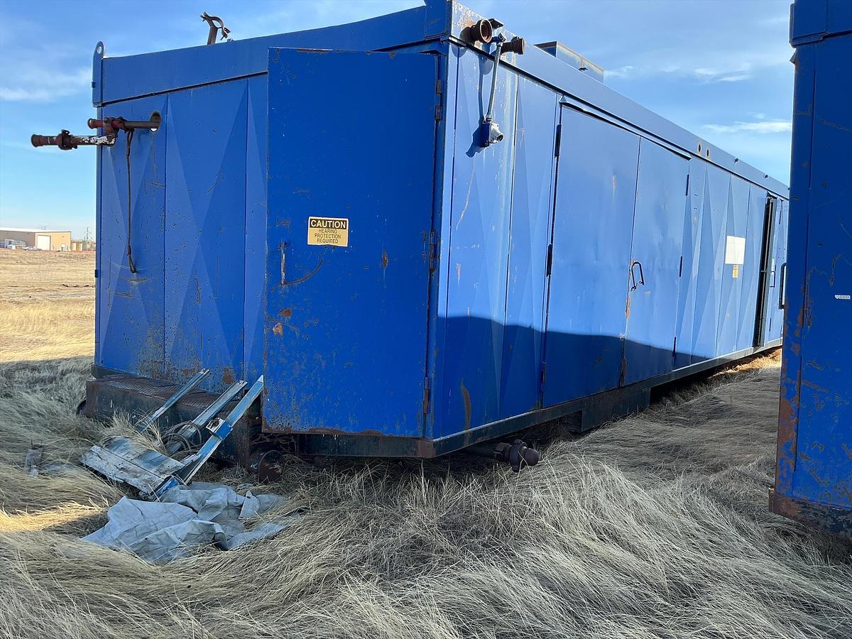 Used Mud Pump Skid Building, DDC Diesel Engine, RS-F1000 Pump