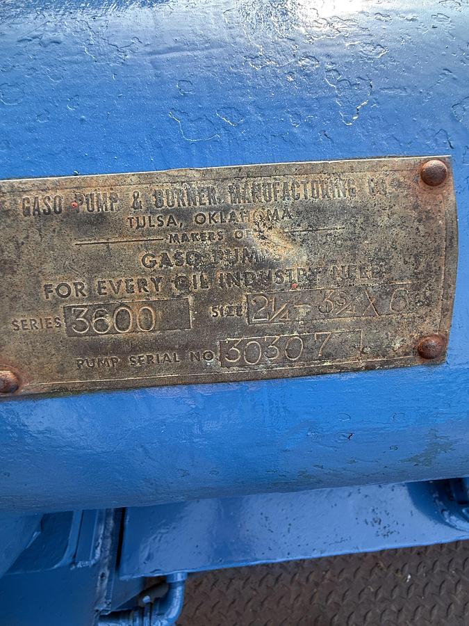 Used Gaso 3600 Trailer-Mounted Water Pump