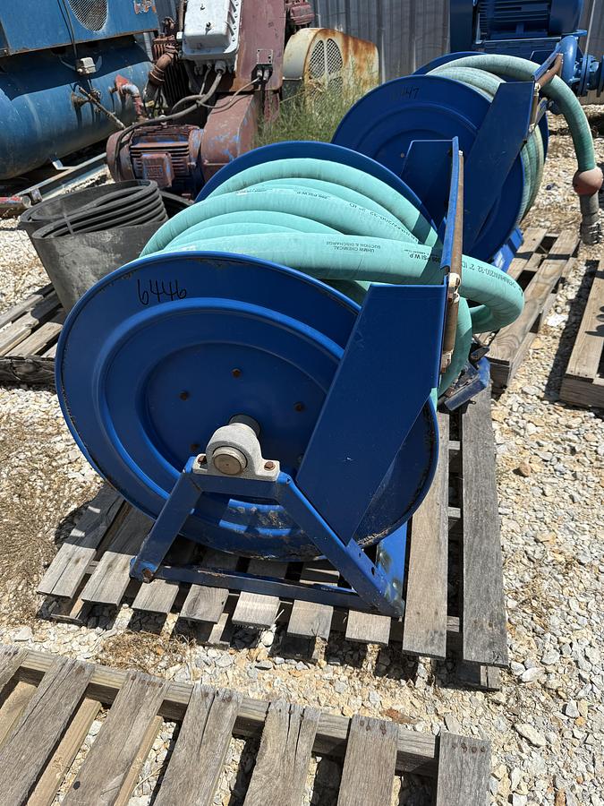 Used 2" Hydraulic Hose w/Valve on Cox Reel