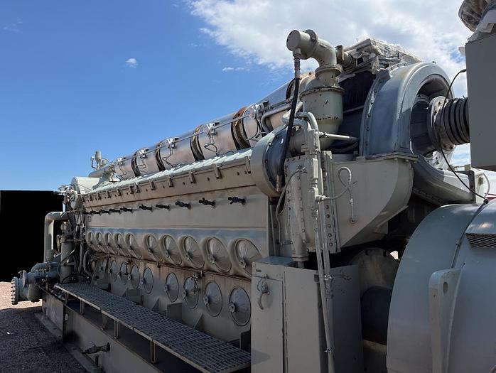 Used Electro-Motive Diesel EMD 710-V20, 2700kw Generator