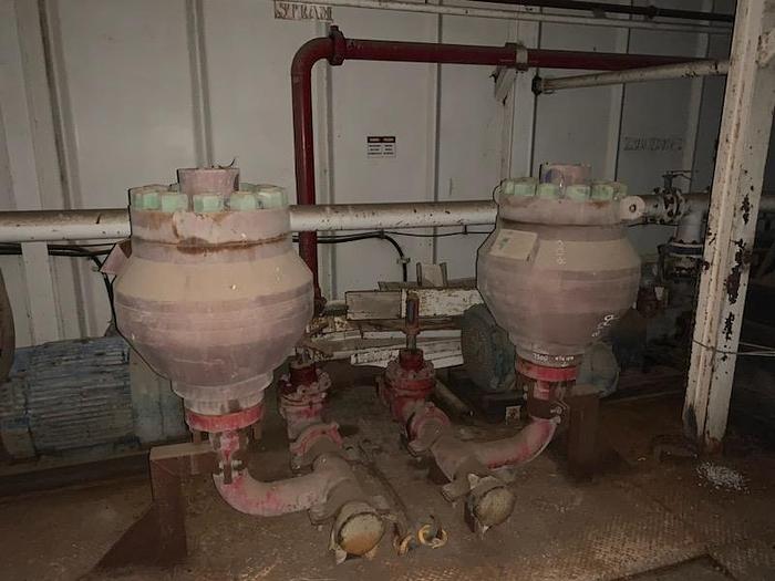 Used Emsco Style 7500 PSI FB1600 Mud Pumps on Skids