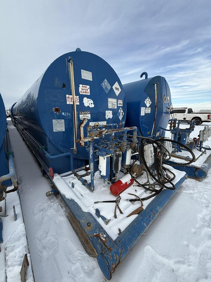 Used 15,000 Gallon Skidded Diesel Fuel Tank