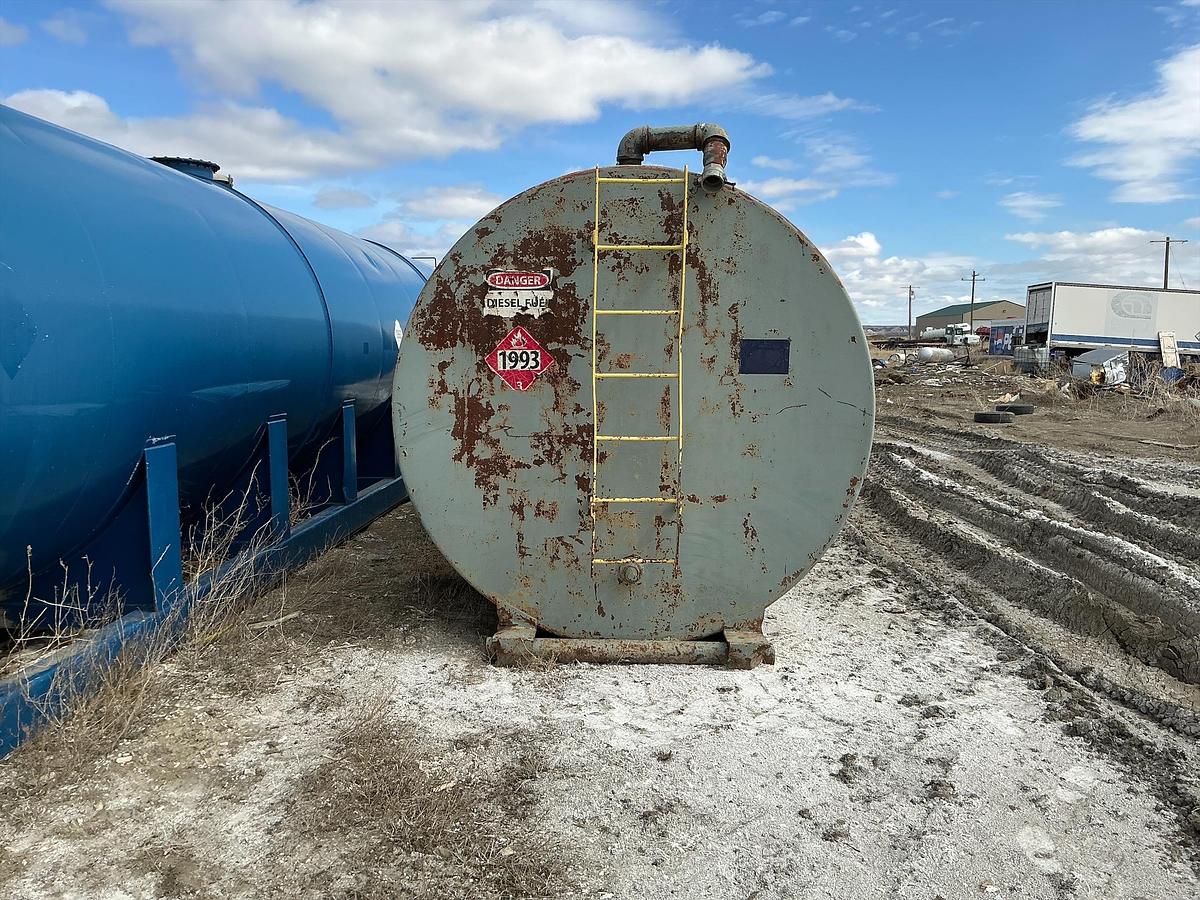 Used Welded Steel 10,000 Gallon Diesel Fuel Tank