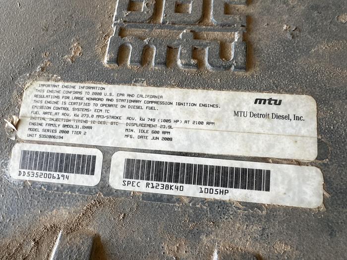 Used 2009 Bomco RSF 1000 Mud Pump